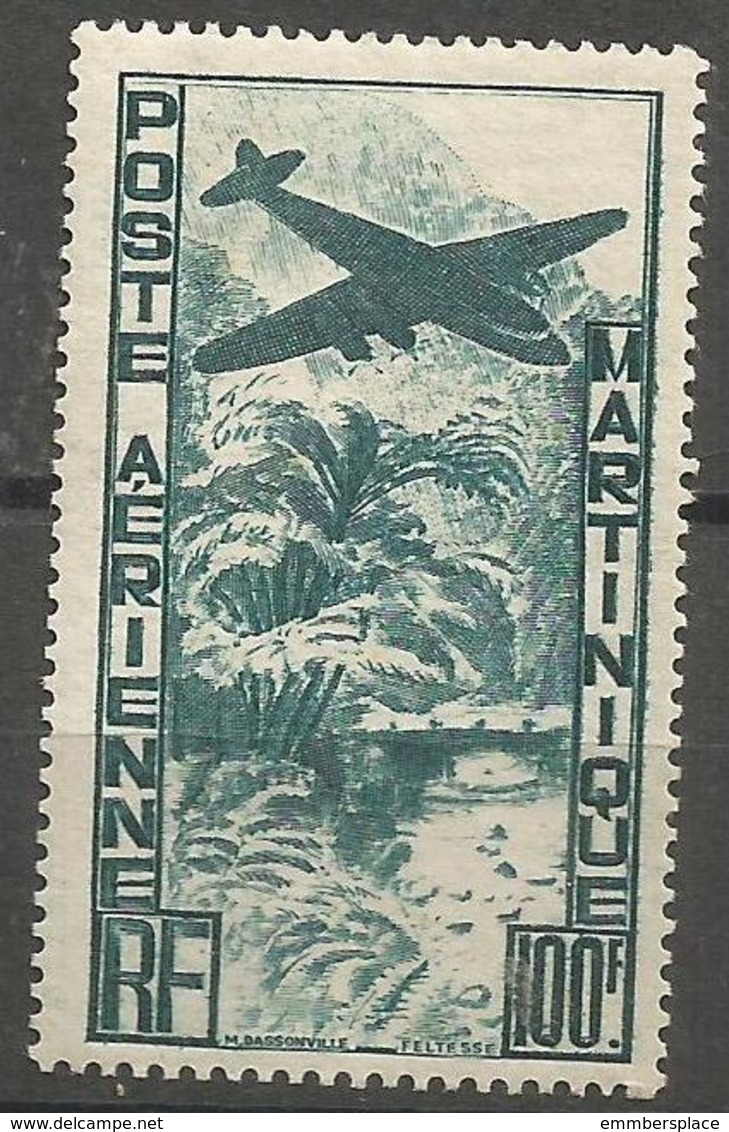 Martinique - 1947 Airmail View 100f MNH **     Mi 257 - Unused Stamps