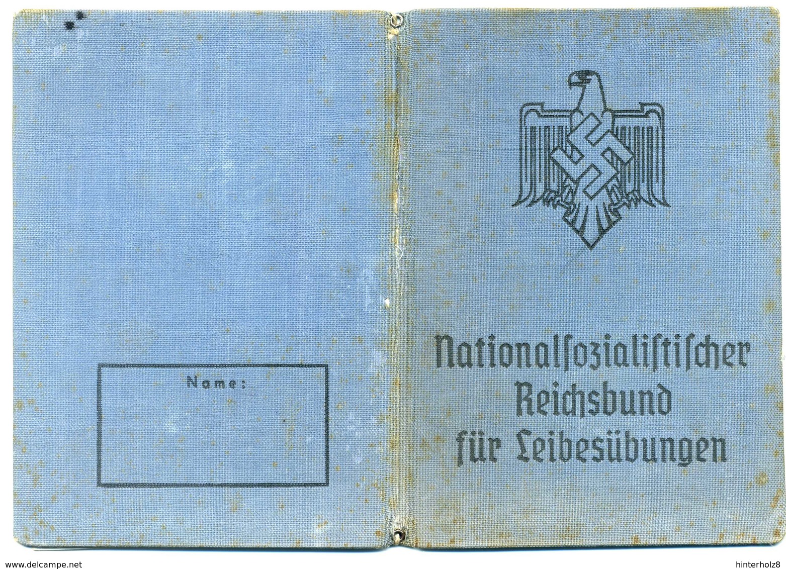Ostmark; Kreis Wien, Gau 17; Pass Des Reichsbundes Für Leibesübungen; 1939 - Documents