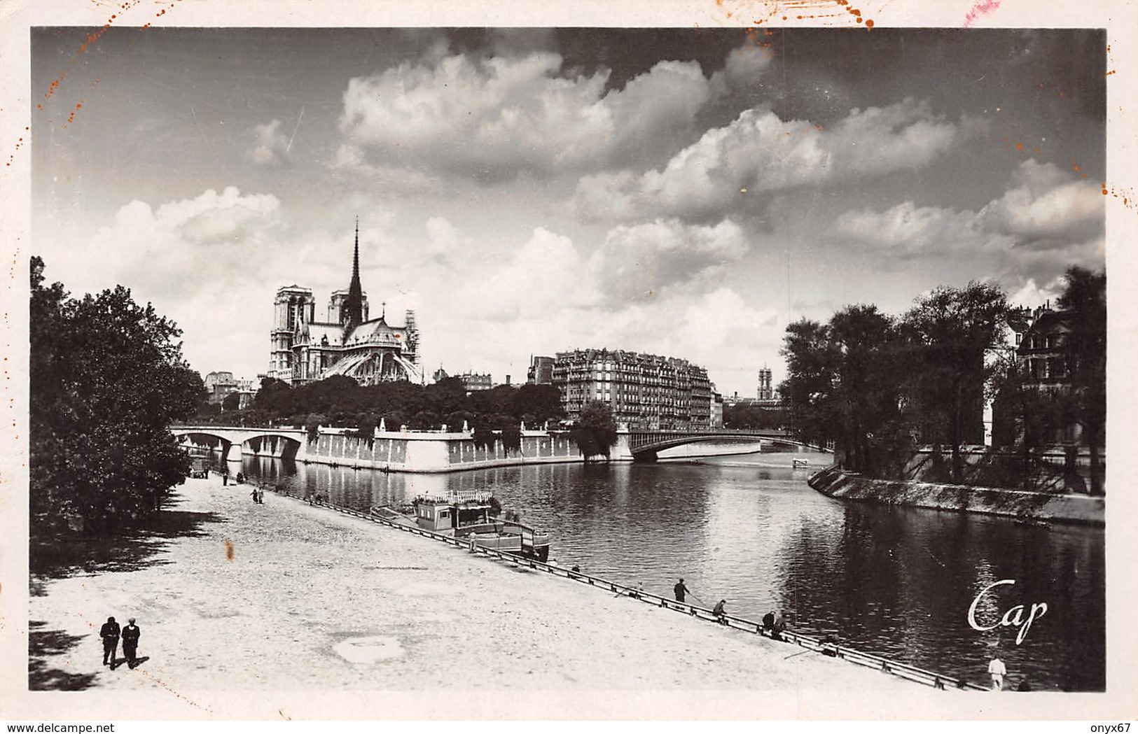 Carte Postale PARIS (75) Cathédrale Notre-Dame 1163-1260 Flèche Tombée Le 15-04-2019 -Eglise-Religion - Kerken