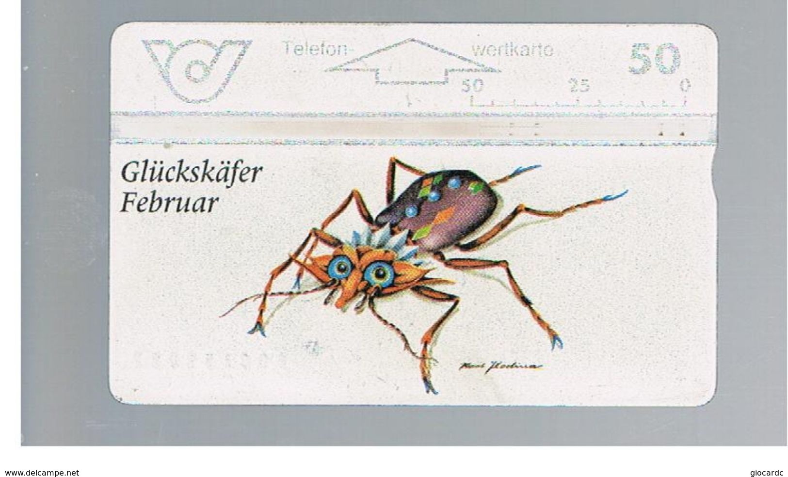 AUSTRIA - TELEKOM AUSTRIA L&G - 1996 LUCKY BEETLE,   FEBRUARY   -     USED - RIF. 10279 - Other & Unclassified