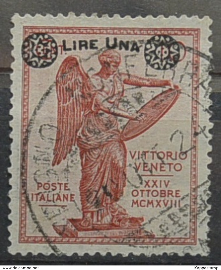 Regno 1 Lira Su 10 Soprastampati.USATO(awei 86 - Usati