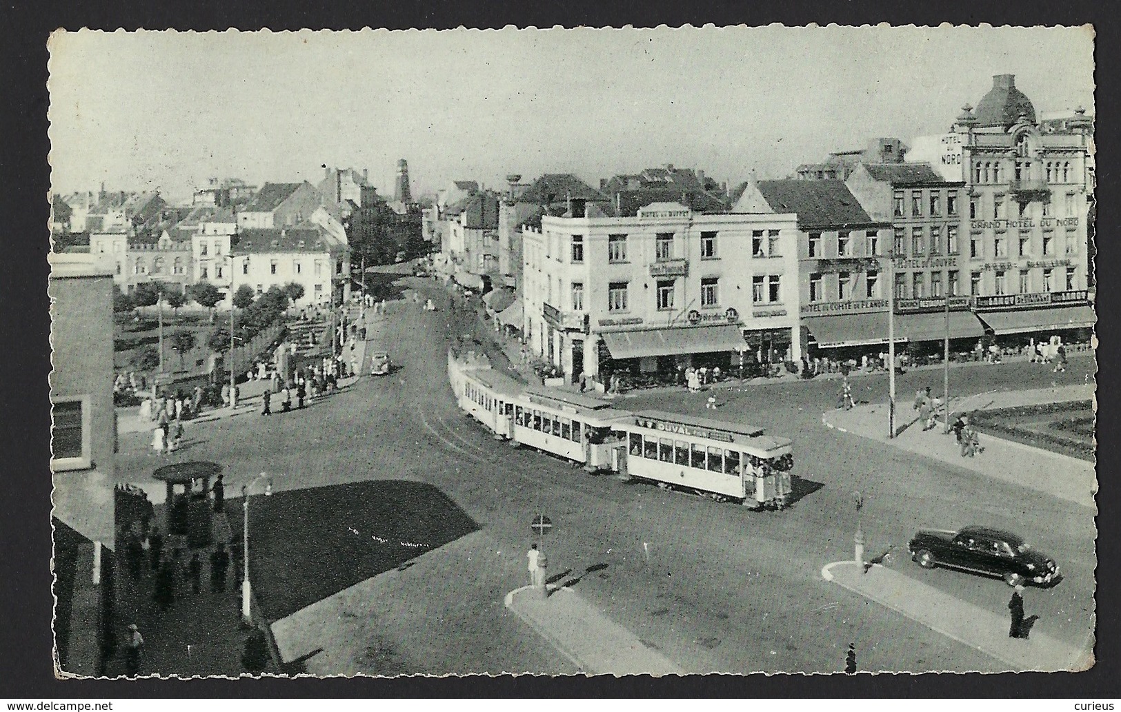 BLANKENBERGE * STATIONSPLEIN *PLACE DE LA GARE * TRAM * TRAMWAYS * 1952 - Blankenberge