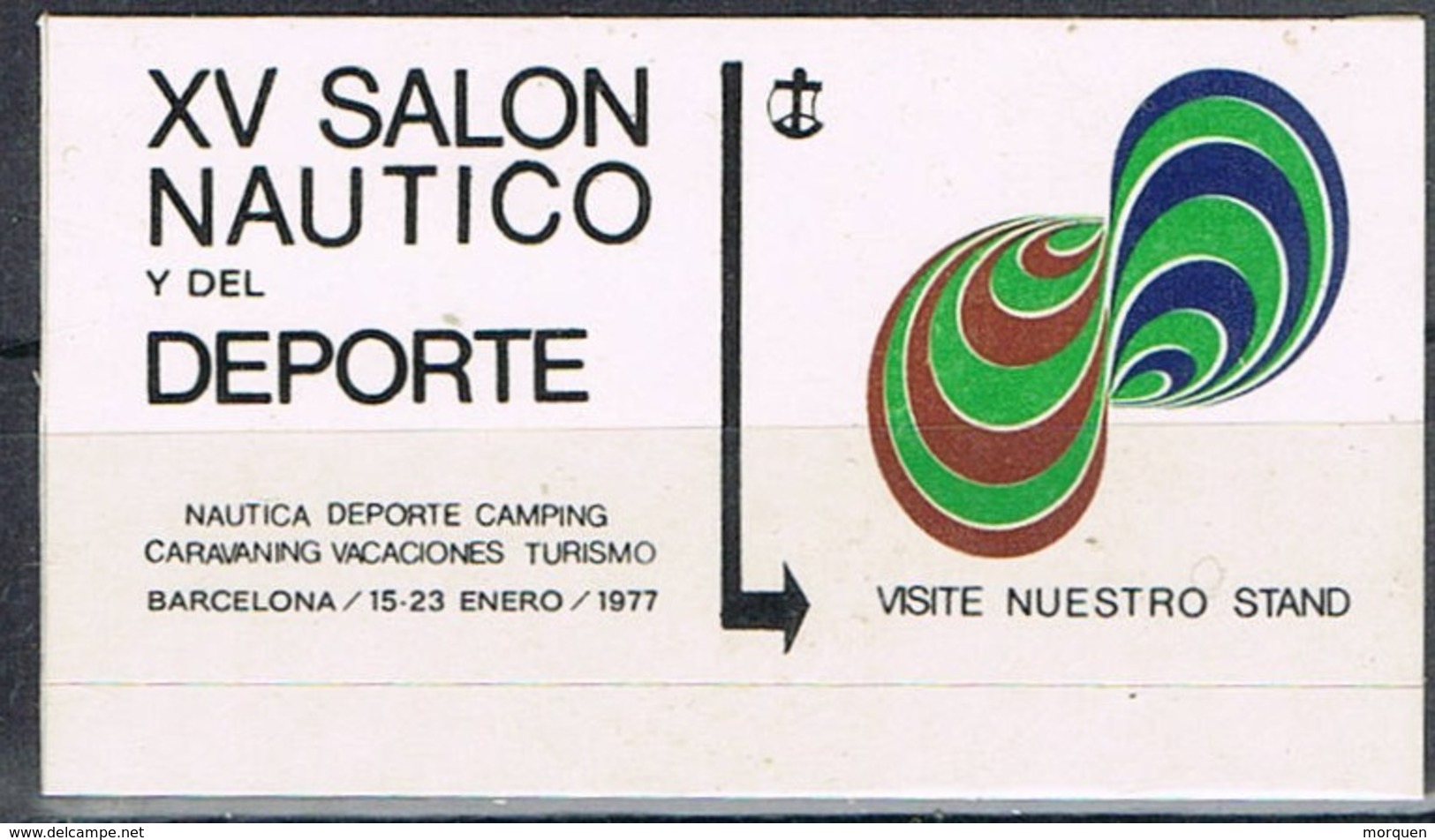 Viñeta BARCELONA 1977, XV Salon Nautico Y Deporte. Label, Cinderella * - Variedades & Curiosidades