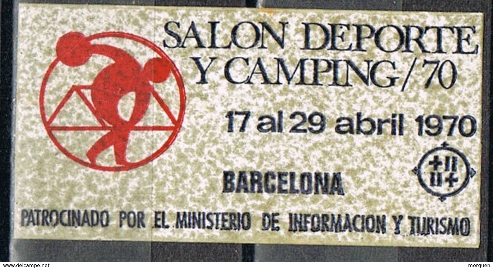 Viñeta BARCELONA 1970, Salon Deporte Y Caravaning, Label, Cinderella * - Variedades & Curiosidades