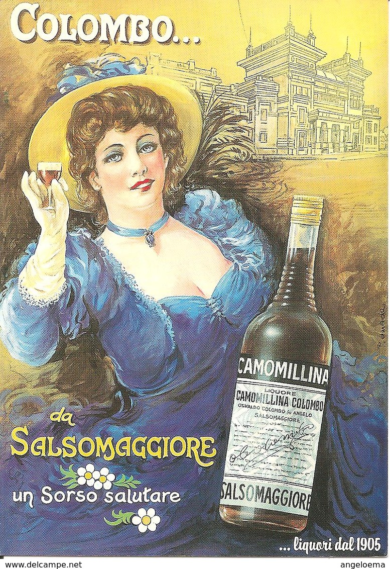 ITALIA - Cartolina Pubblicitaria LIQUORIFICO COLOMBO SALSOMAGGIORE - Pubblicitari
