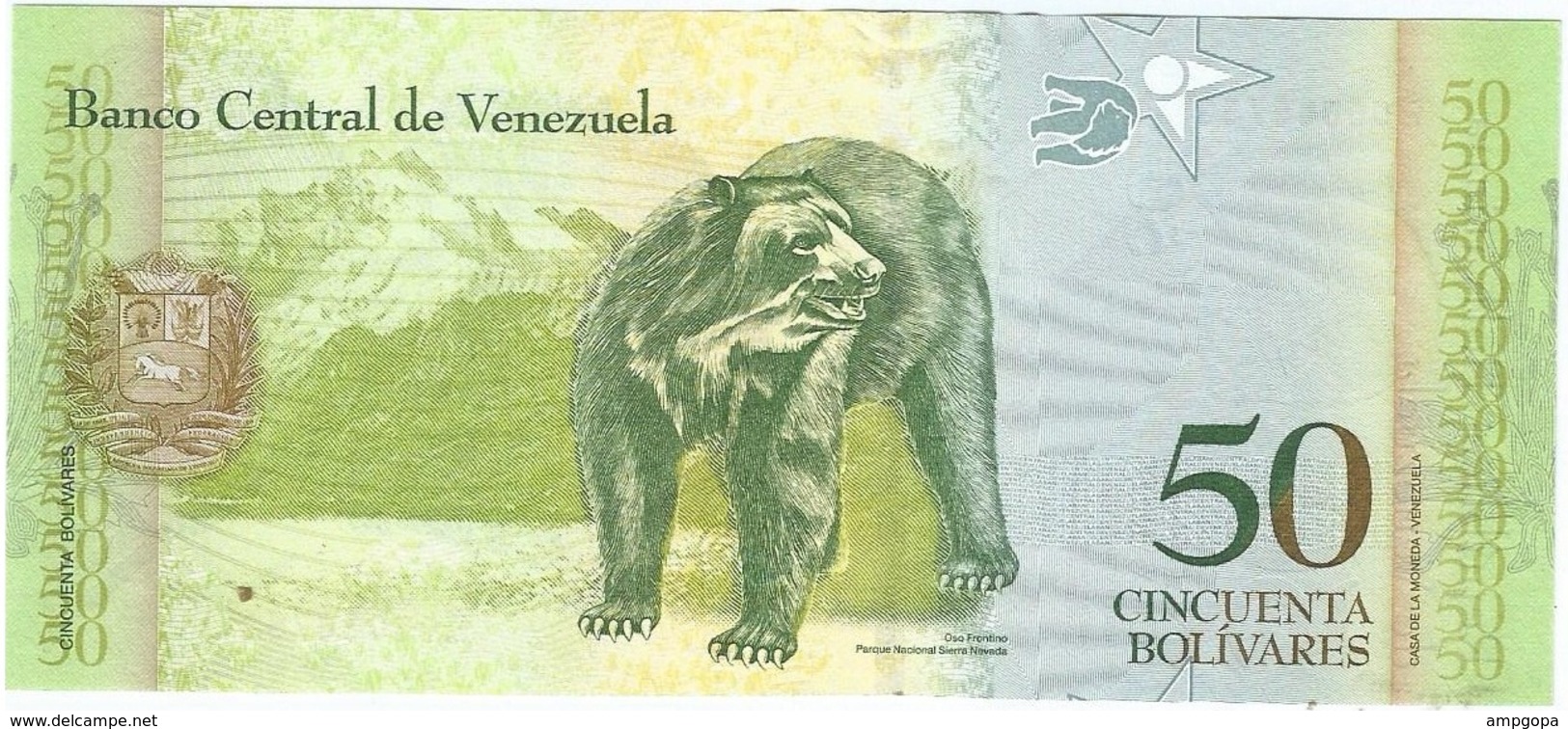 Venezuela 50 Bolívares 19-12-2008 Pk 92 C UNC - Venezuela