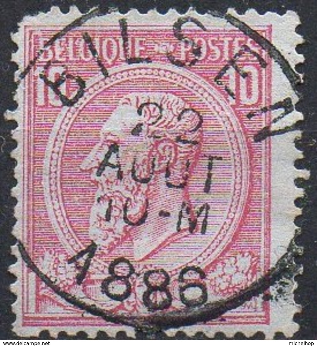 N° 46 Oblitération BILSEN (défauts) - 1884-1891 Leopoldo II