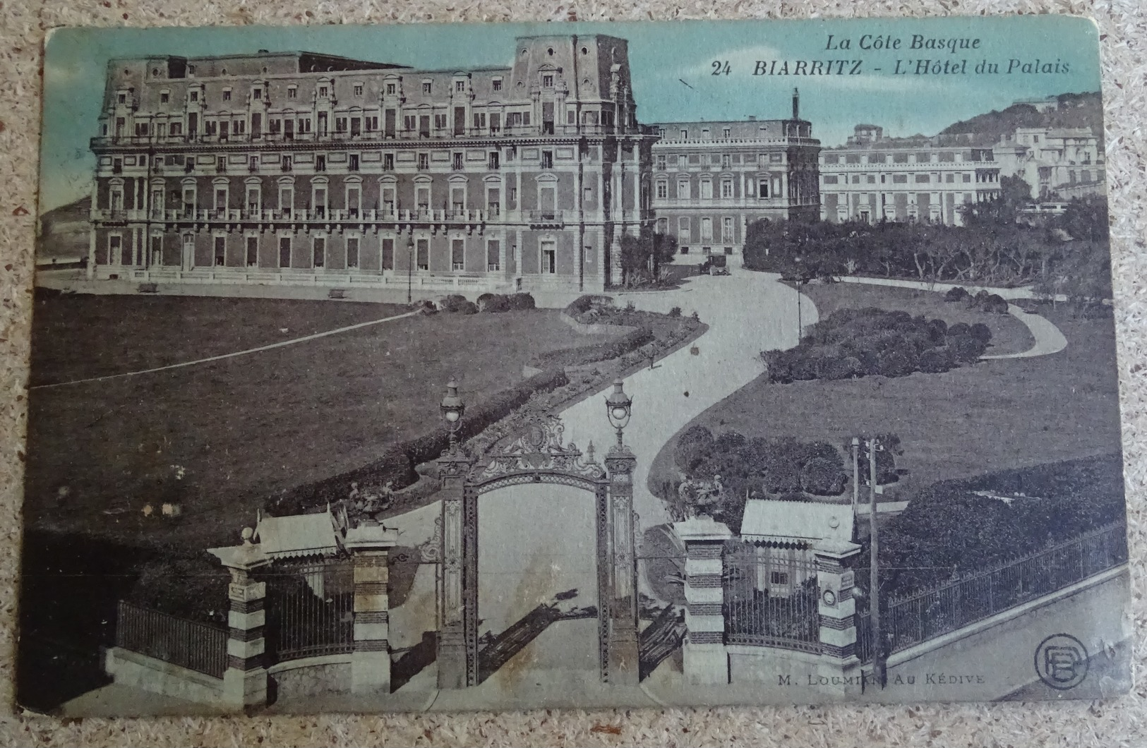 Cpa - La Côte Basque - Biarritz - L'hôtel Du Palais - Biarritz