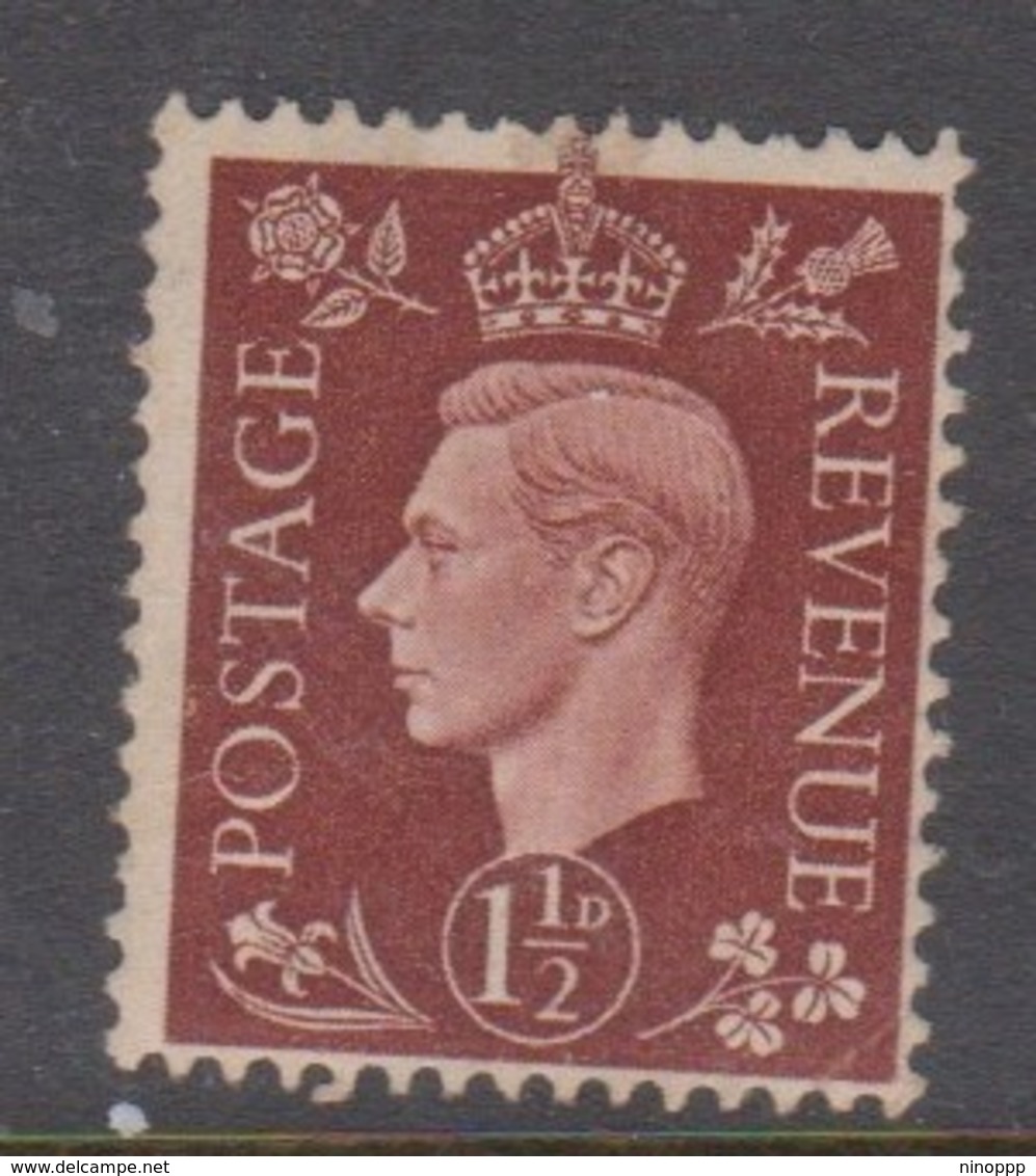 Great Britain SG 464 1937 King George VI, Three Half Pence, Mint Hinged - Unused Stamps