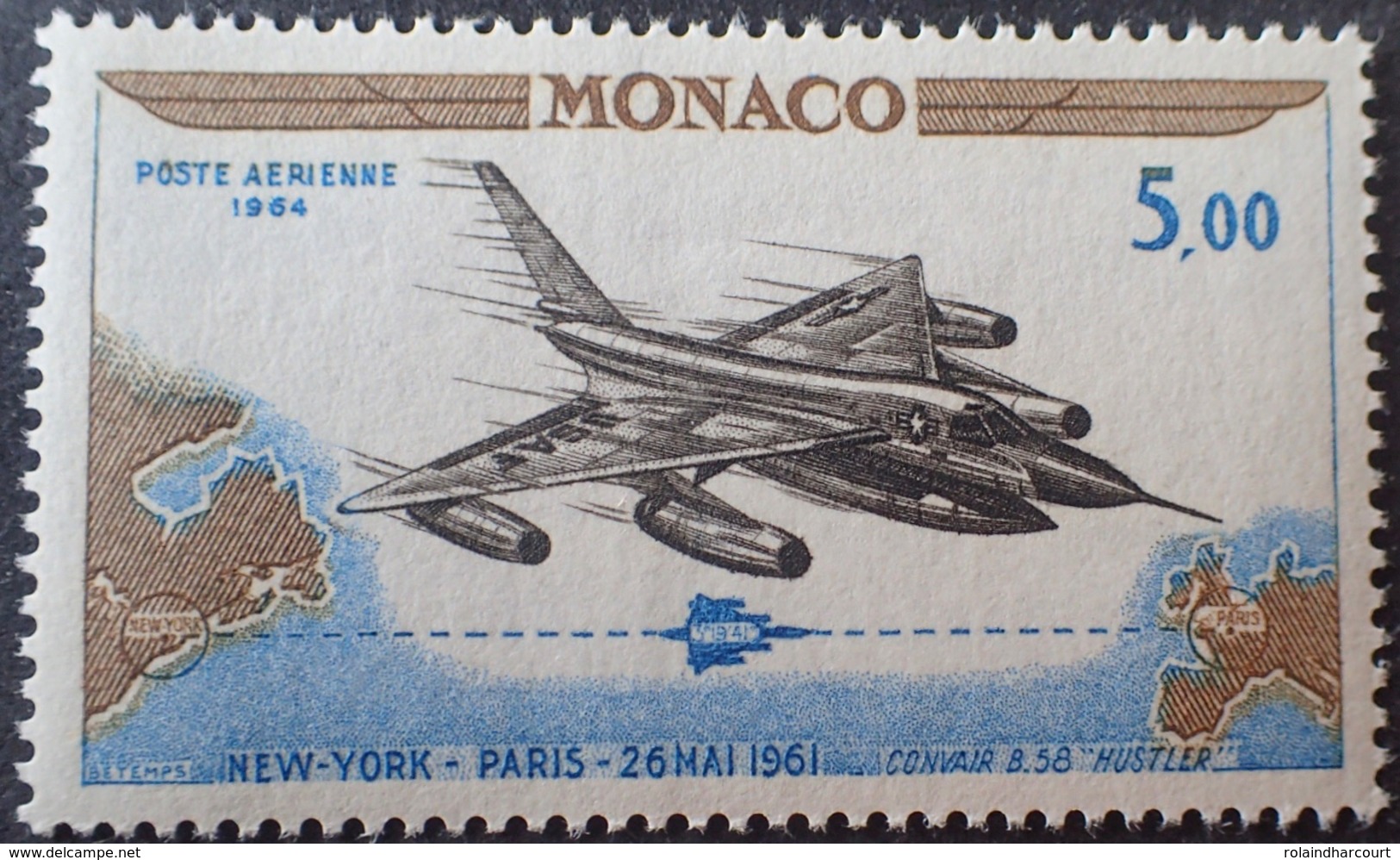 FD/3075 - 1964 - MONACO - POSTE AERIENNE - N°82 NEUF** - Poste Aérienne