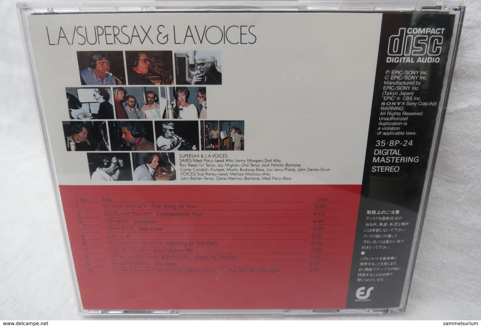 CD "L.A./Supersax  & L.A. Voices" - Instrumental