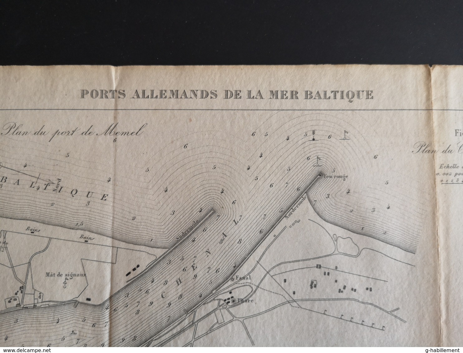 ANNALES DES PONTS Et CHAUSSEES (Allemagne) - Ports Allemands De La Mer Baltique - Gravé Par Macquet 1891 (CLF83) - Travaux Publics