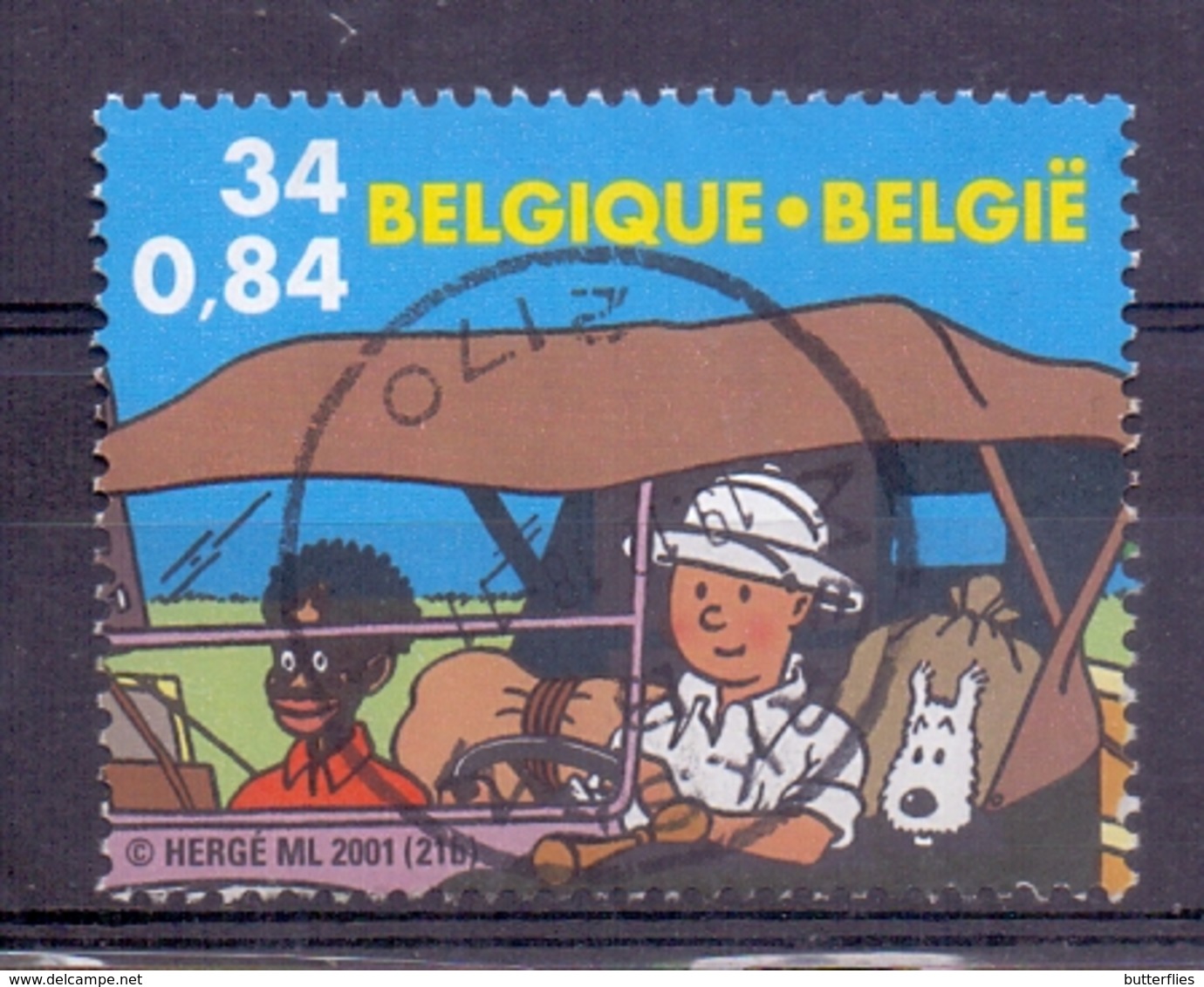 Belgie  - 2001 - OBP - Kuifje In Congo - Usati