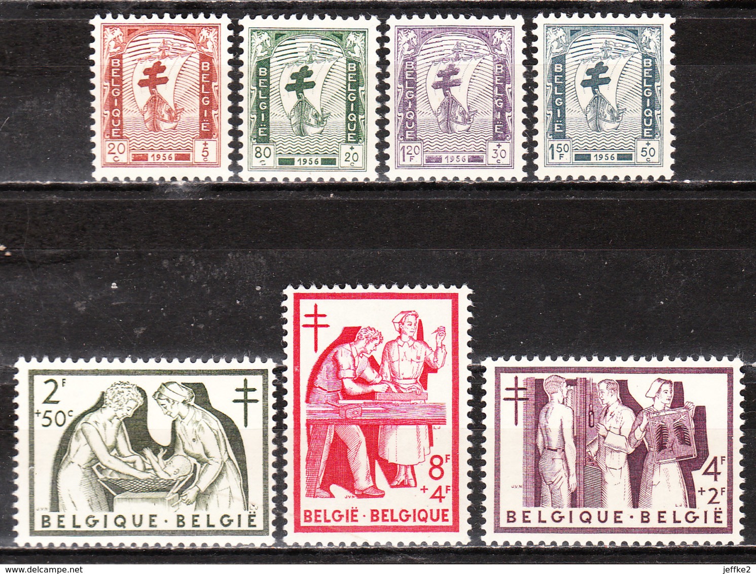 998/1004**  Les Infirmières - Série Complète - MNH** - COB 34 - Vendu à 10% Du COB!!!! - Neufs