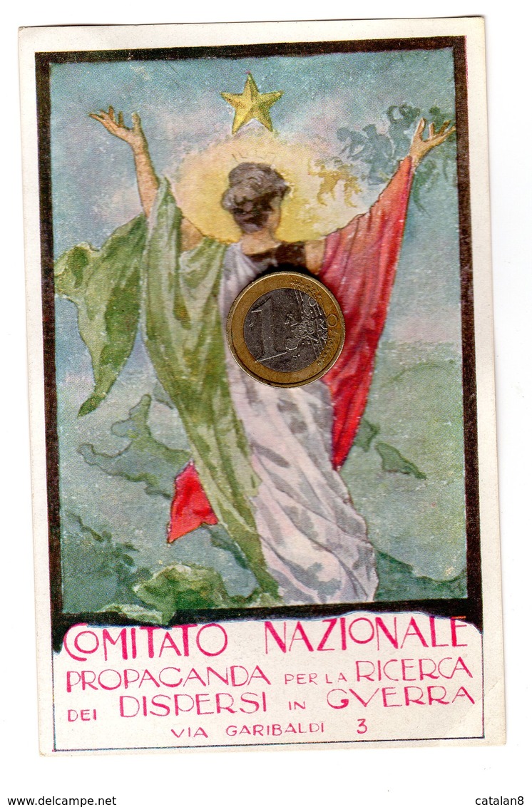 S6531 CARTOLINA POSTALE COMITATO NAZIONALE PROPAGANDA PER LA RICERCA DEI DISPERSI IN GUERRA POESIA DE BORTOLI VICO - 1900-1949