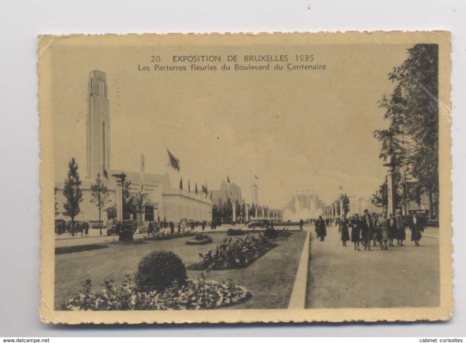 Exposition Universelle De 1935 - Boulevard Du Centenaire - Bruxelles - Animée - Belgique - Wereldtentoonstellingen