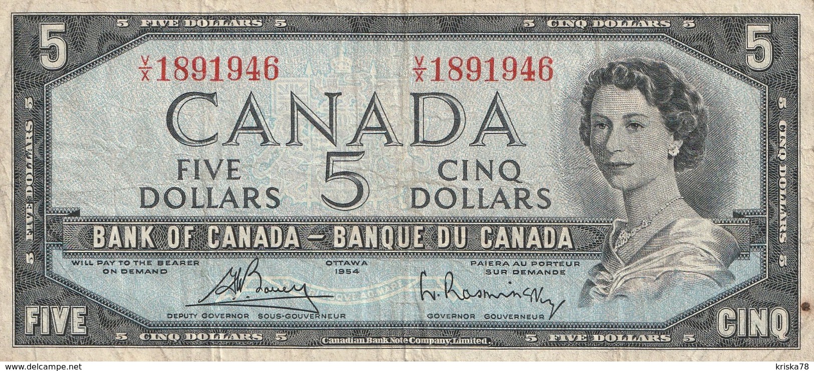 5 Dollar 1954 - Canada