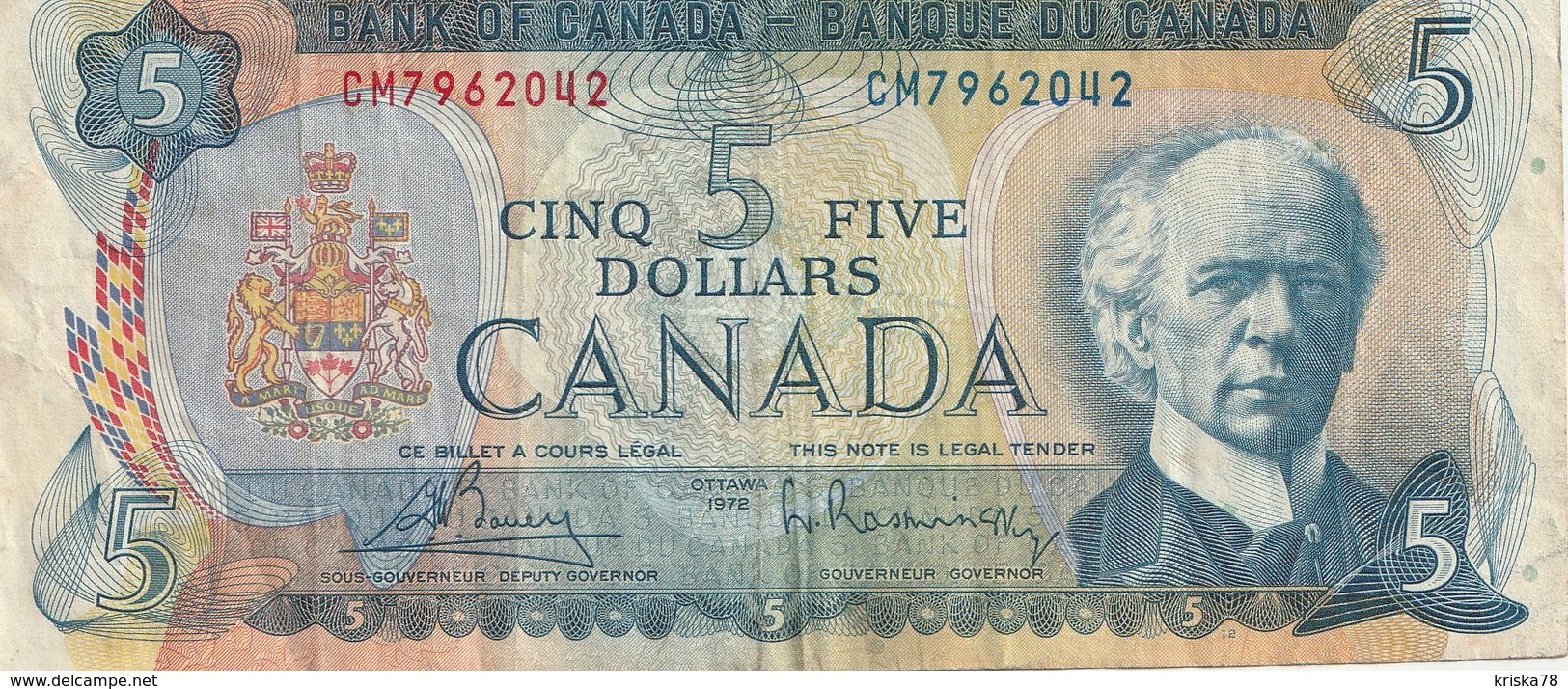 5 Dollar 1972 - Canada