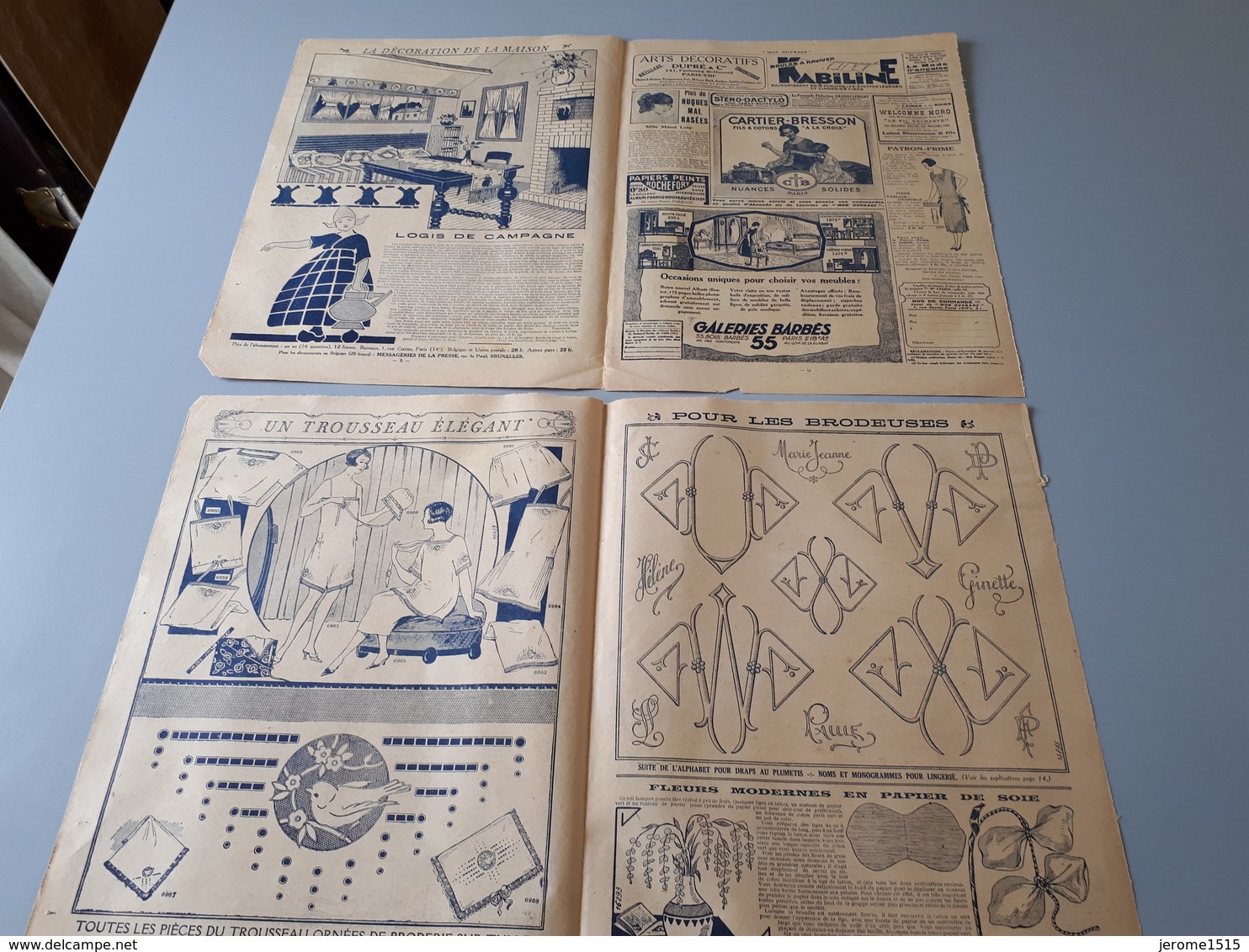 Revue Ancienne Broderie Mon Ouvrage 1926 N° 78  & - Magazines & Catalogues