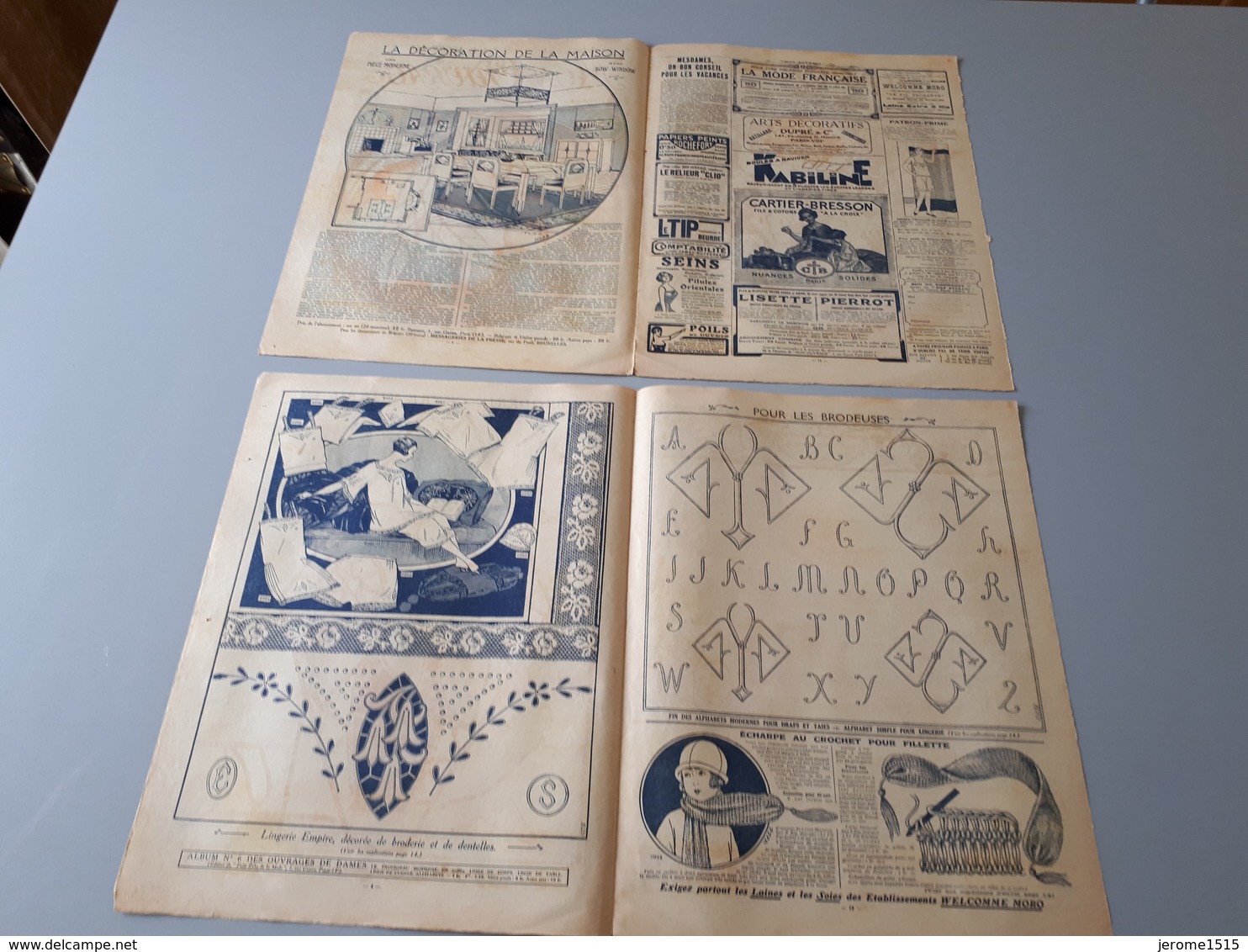 Revue Ancienne Broderie Mon Ouvrage 1926 N° 80  & - Magazines & Catalogues