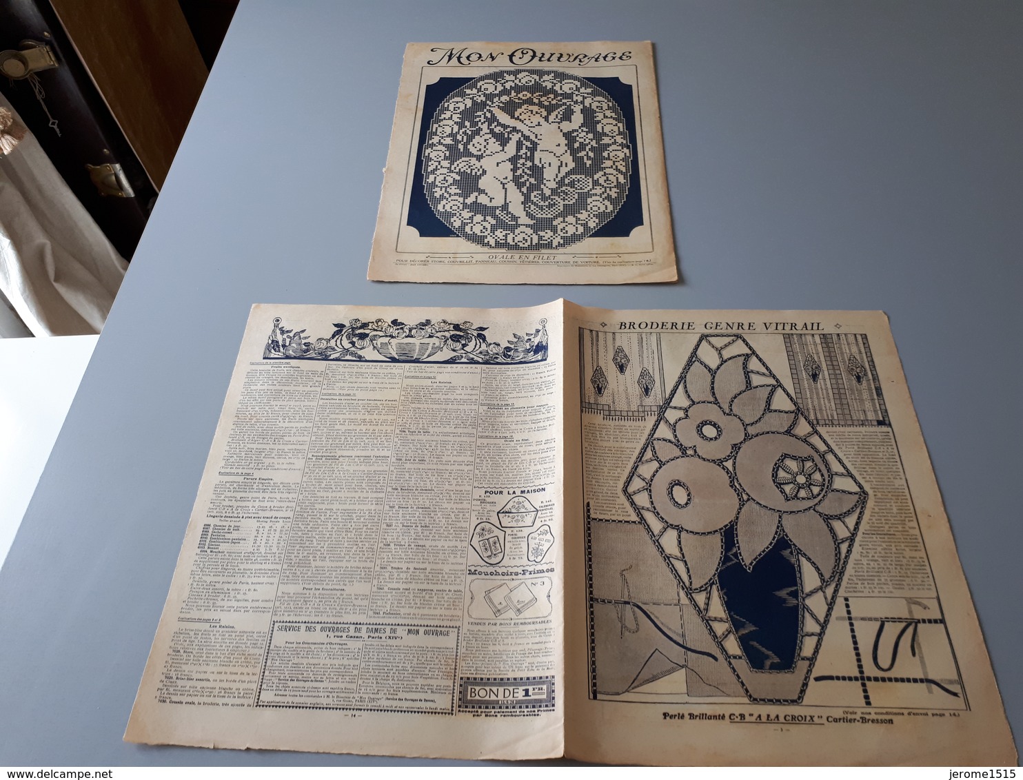 Revue Ancienne Broderie Mon Ouvrage 1926 N° 80  & - Magazines & Catalogues