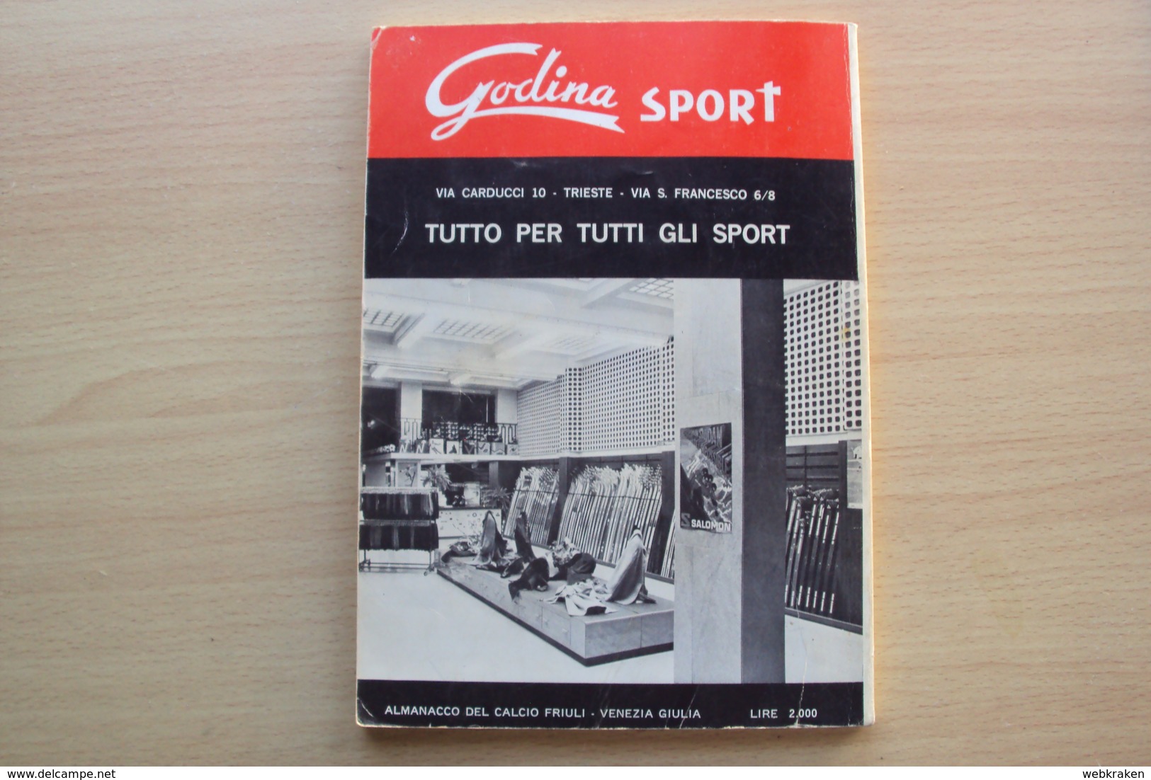 ITALIA LIBRO SPORT ALMANACCO DEL CALCIO NEL FRIULI VENEZIA GIULIA MANCA LA 1a PAGINA COME DA FOTO