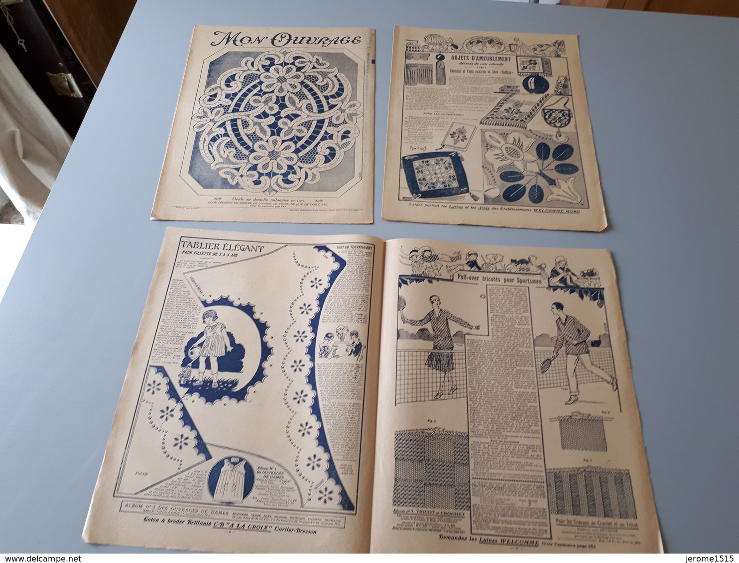 Revue Ancienne Broderie Mon Ouvrage 1926 N° 82  & - Magazines & Catalogues