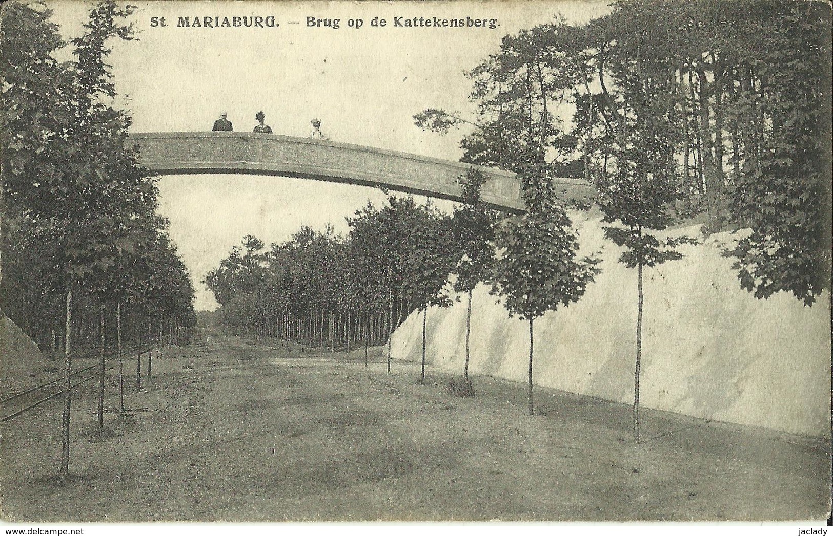 ST MARIABURG -- BRUG OP DE KATTEKENSBERG.   (2 Scans) - Antwerpen