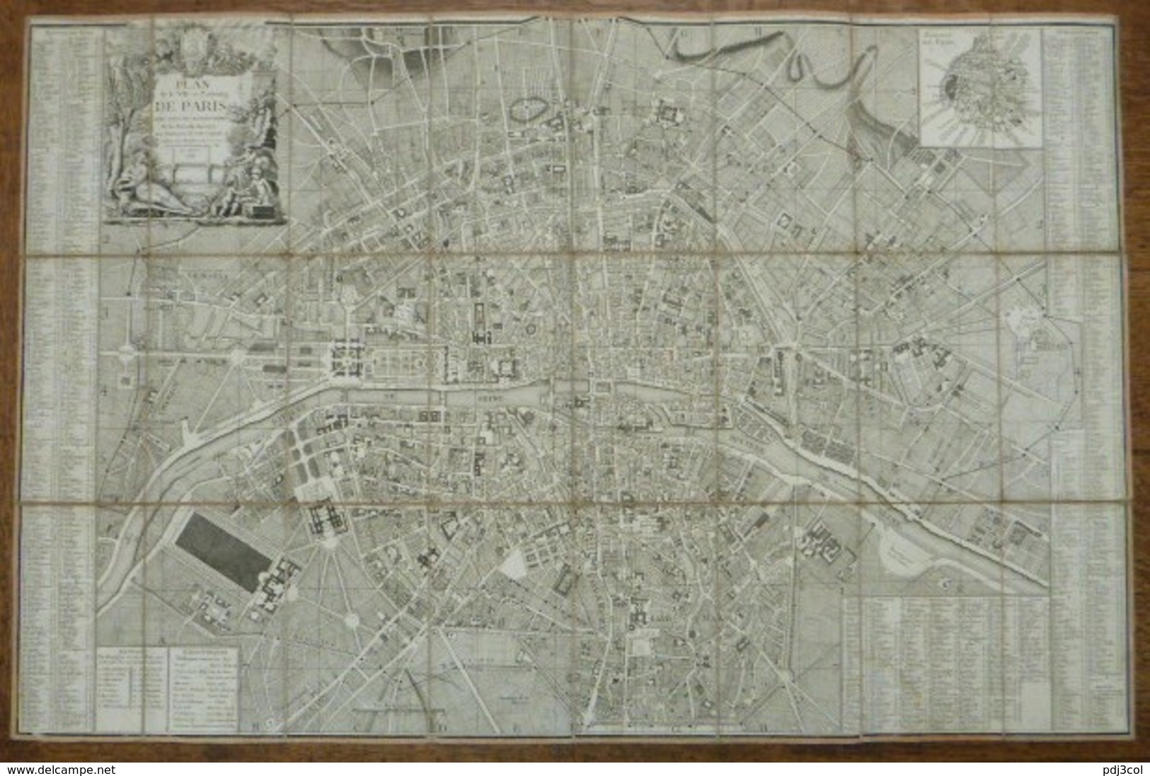 PLAN DE LA VILLE ET FAUBOURG DE PARIS AVEC TOUS SES ACCROISSEMENTS Et La Nouvelle Enceinte Des Barrières.. - 1788 - Cartes Topographiques