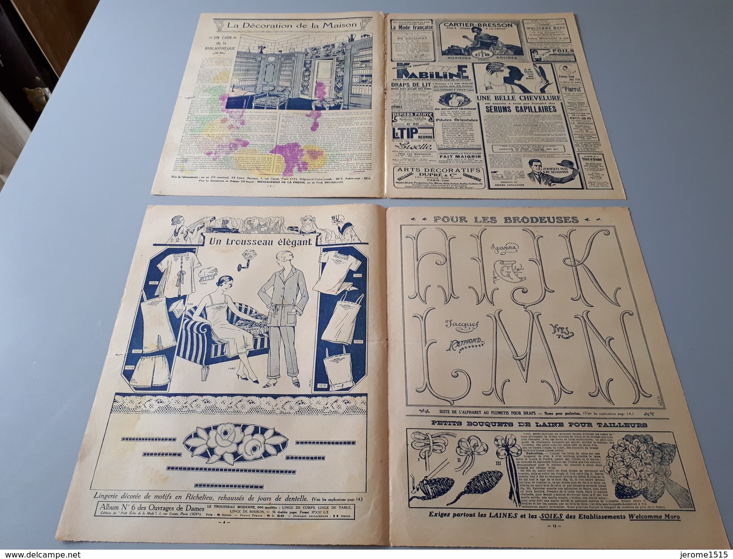 Revue Ancienne Broderie Mon Ouvrage 1926 N° 88  & - Zeitschriften & Kataloge
