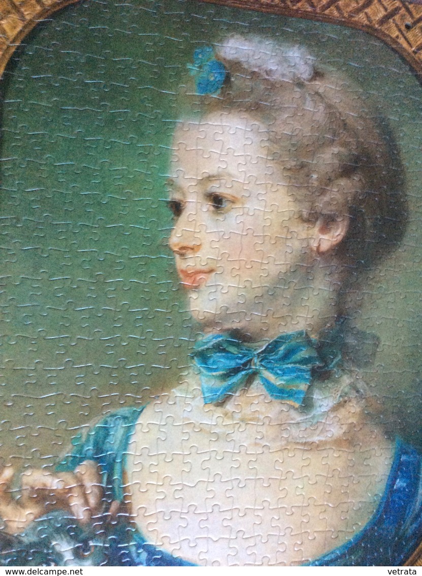 Portrait De Femme Avec Chat: Puzzle Reconstitué Sur Plaque Cartonné Pour Support P.L.V. (500 Pièces- 35,5x49,5 Cm - 2 Pe - Rompecabezas