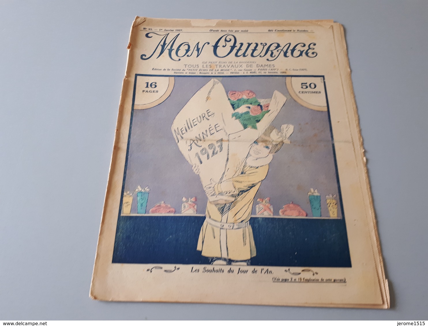 Revue Ancienne Broderie Mon Ouvrage 1927 N° 93  & - Tijdschriften & Catalogi