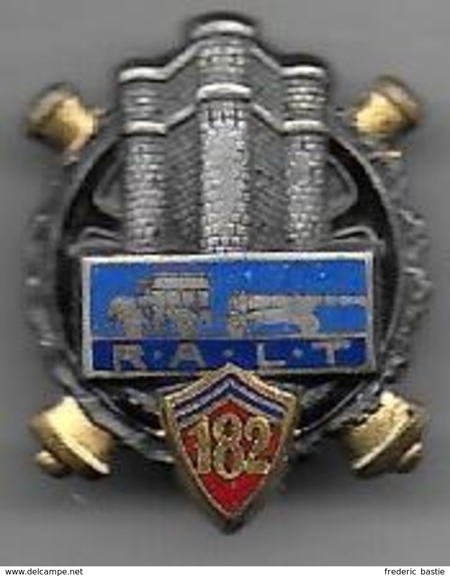 182e Régiment Artillerie Lourde Tractée - Insigne émaillé Drago 26 Mm - Armée De Terre