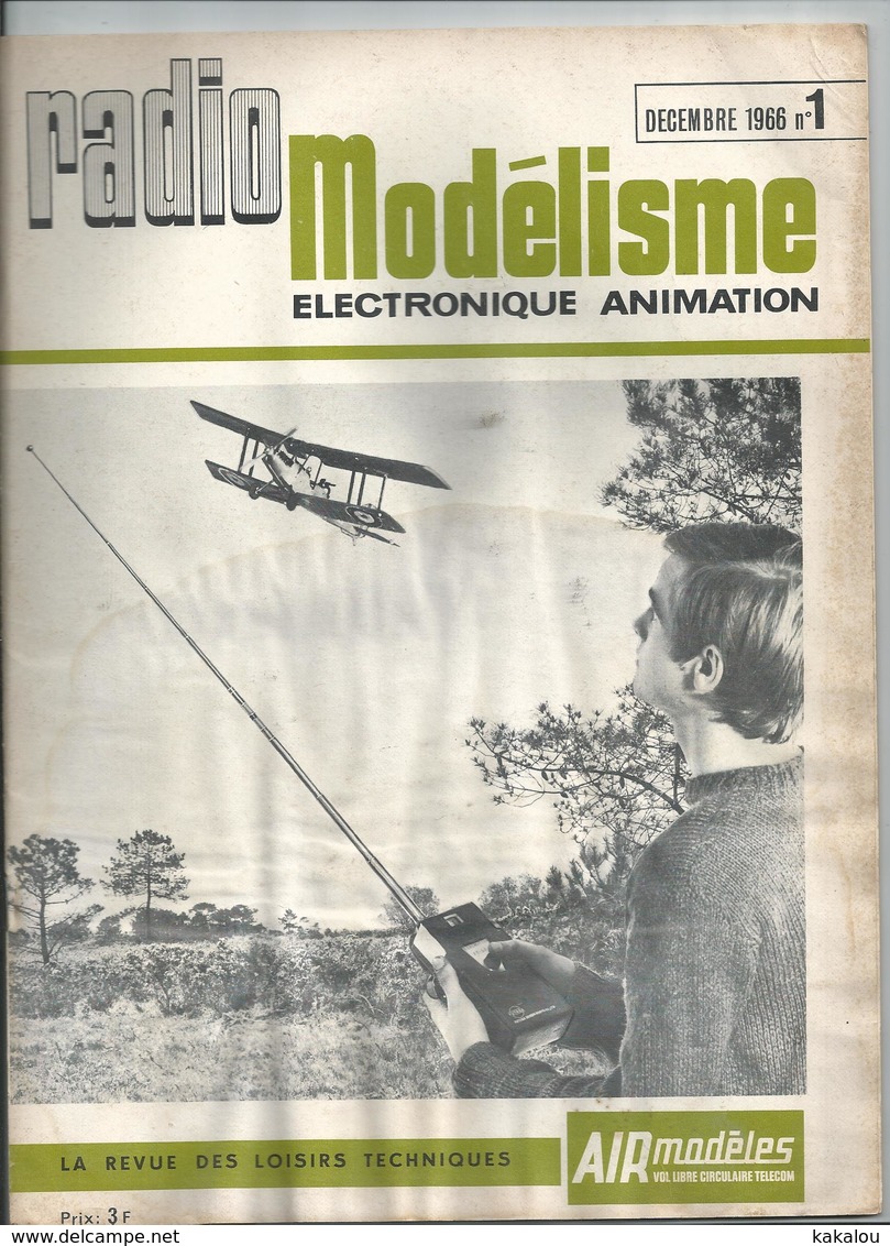 RADIO MODELISME Avion Bateaux Train Voiture 1966 N°1 - Modelbouw