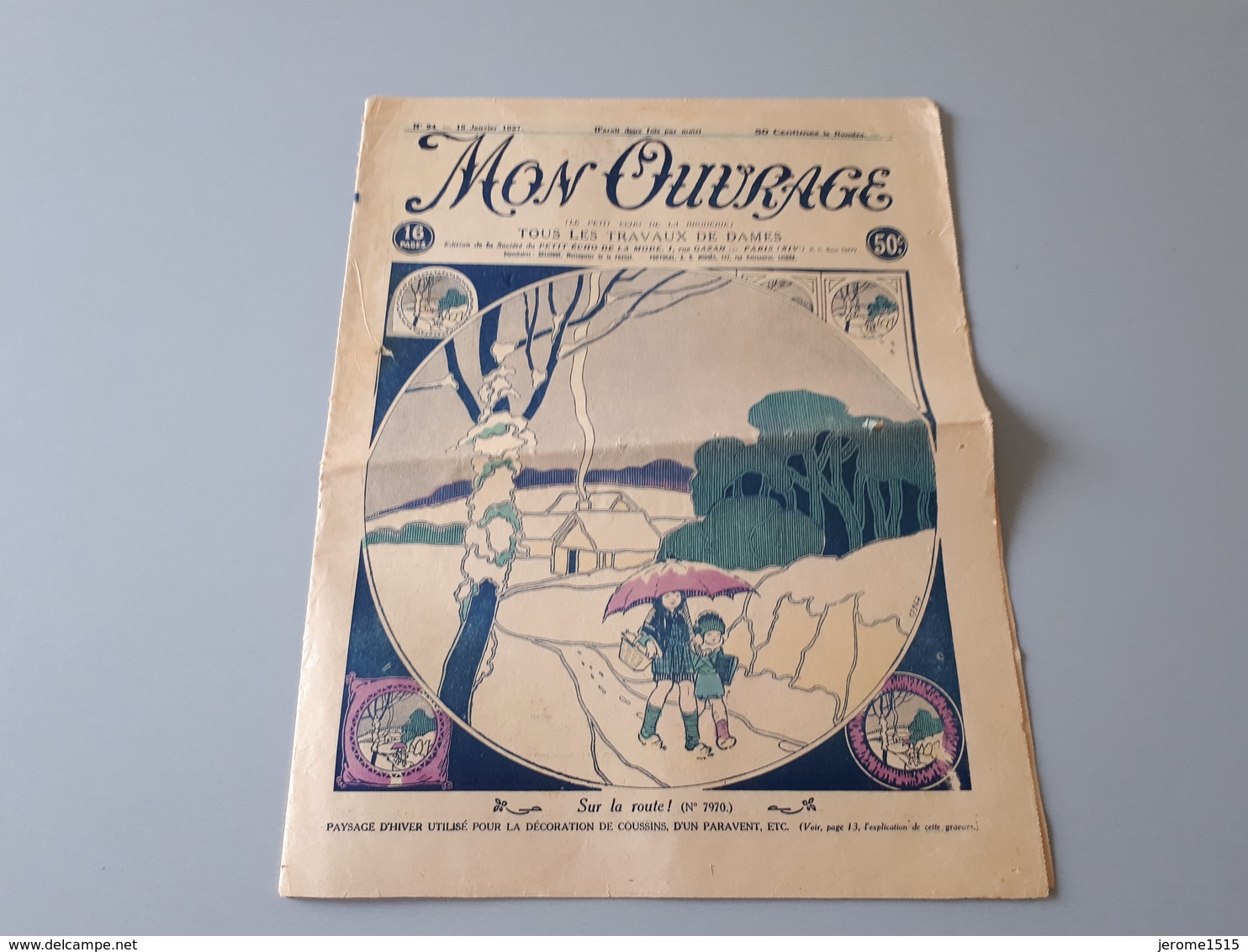 Revue Ancienne Broderie Mon Ouvrage 1927 N° 94  & - Zeitschriften & Kataloge