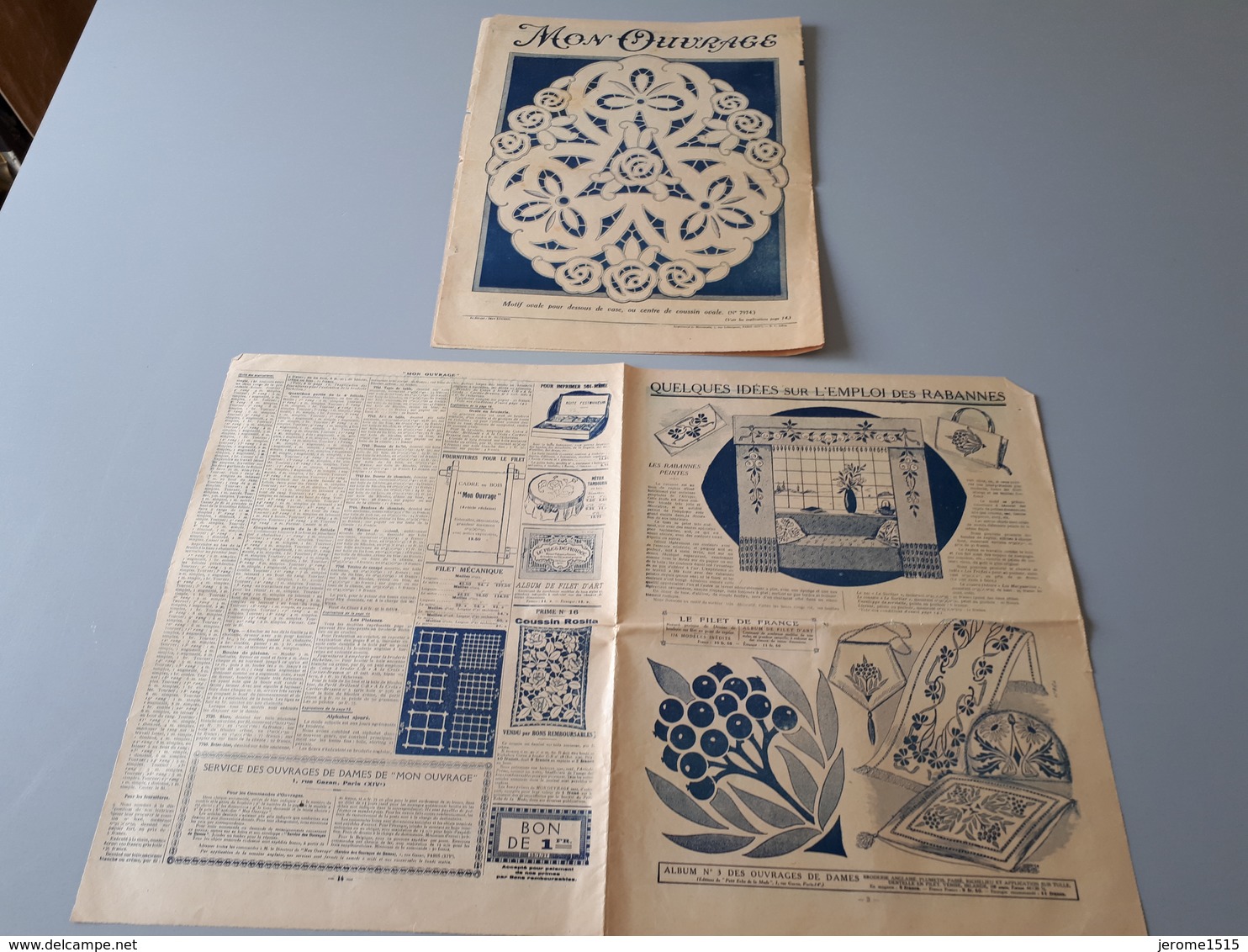 Revue Ancienne Broderie Mon Ouvrage 1927 N° 94  & - Magazines & Catalogues