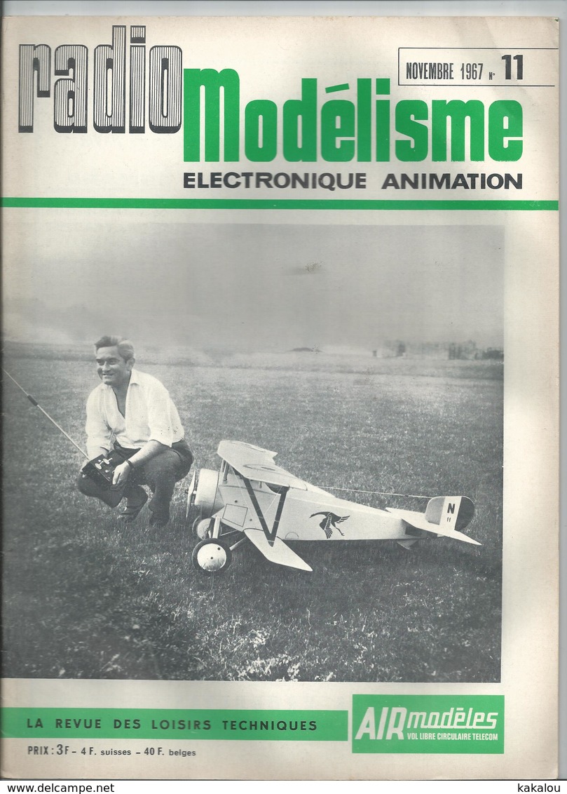 RADIO MODELISME Avion Bateaux Train Voiture 1967 N° 11 - Modélisme