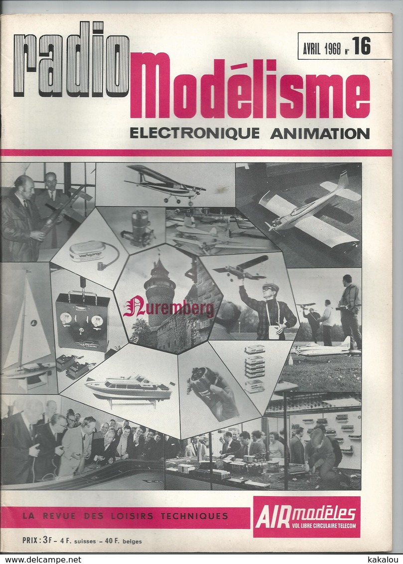 RADIO MODELISME Avion Bateaux Train Voiture 1968 N° 16 - Modélisme