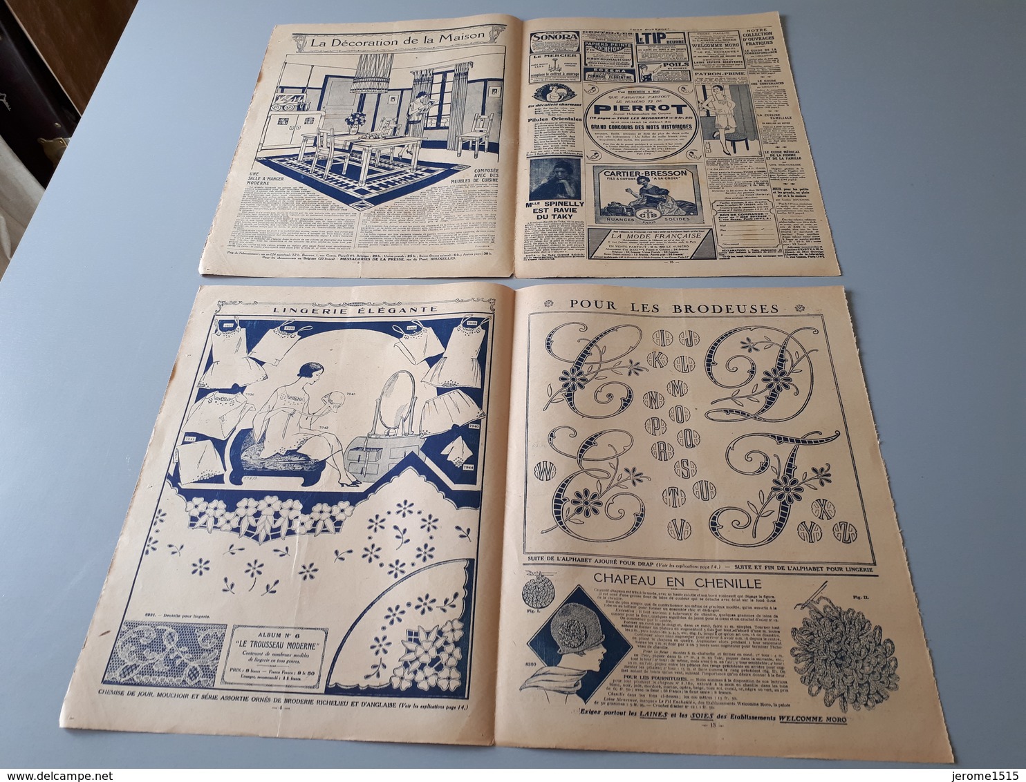 Revue Ancienne Broderie Mon Ouvrage 1927 N° 100  & - Magazines & Catalogs