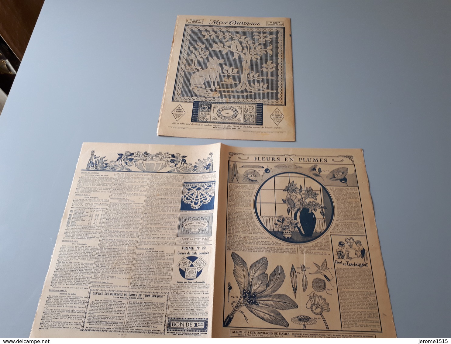 Revue Ancienne Broderie Mon Ouvrage 1927 N° 100  & - Magazines & Catalogs