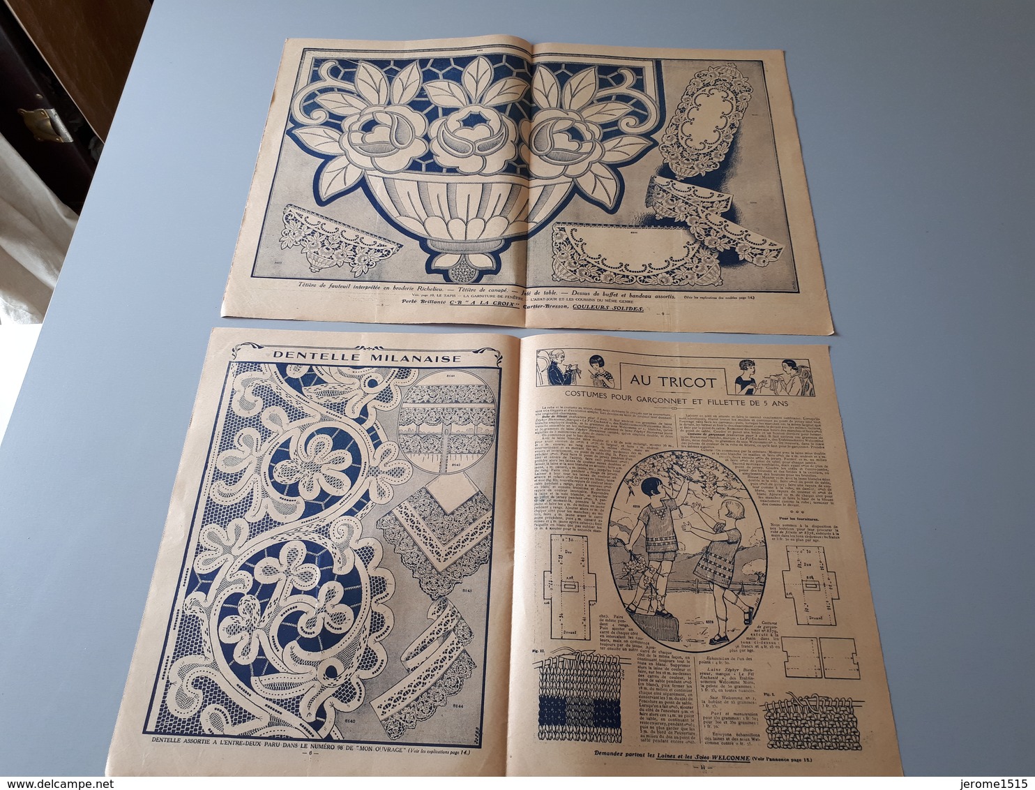 Revue Ancienne Broderie Mon Ouvrage 1927 N° 100  & - Magazines & Catalogues