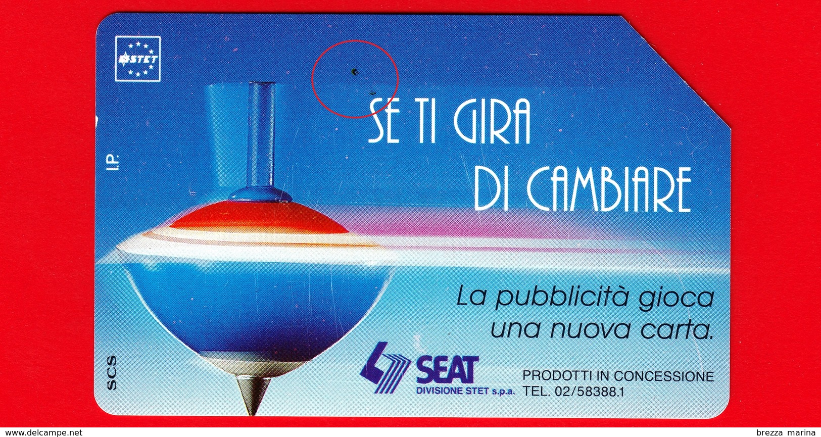 ITALIA - Scheda Telefonica - Usata - SIP - Trottole - Se Ti Gira Di Cambiare - Golden 319 - Variante - Pubbliche Ordinarie