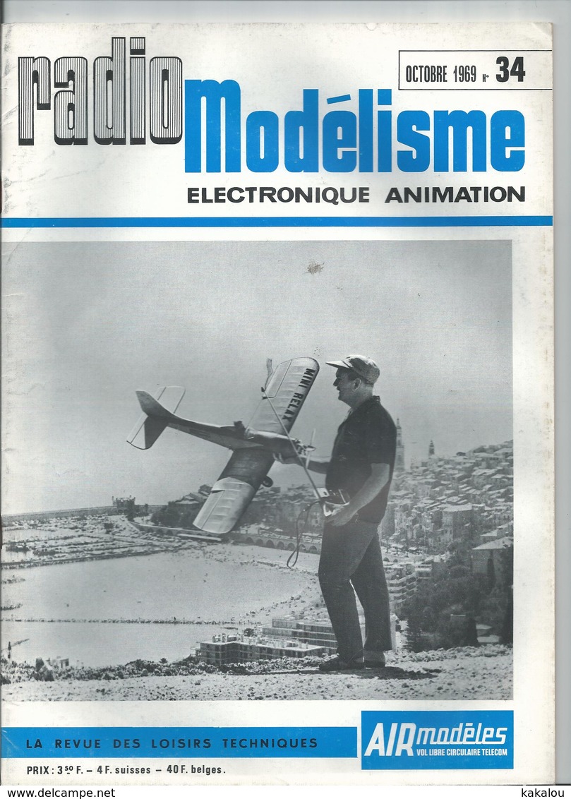 RADIO MODELISME Avion Bateaux Train Voiture 1969 N° 34 - Model Making