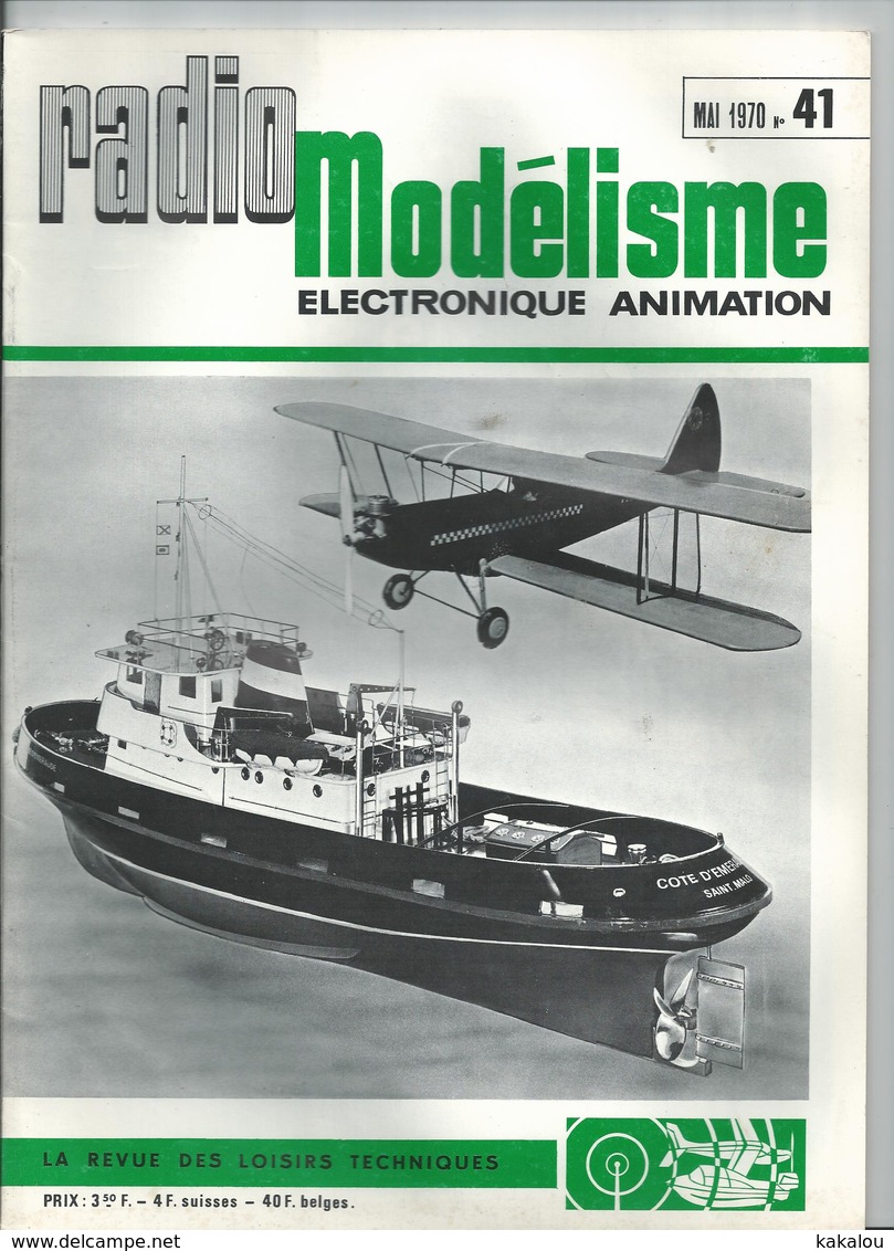 RADIO MODELISME Avion Bateaux Train Voiture 1970 N° 41 - Modélisme