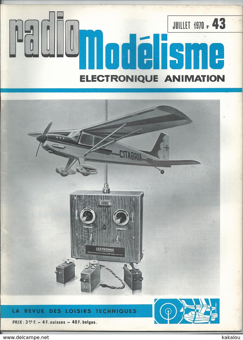 RADIO MODELISME Avion Bateaux Train Voiture 1970 N° 43 - Model Making