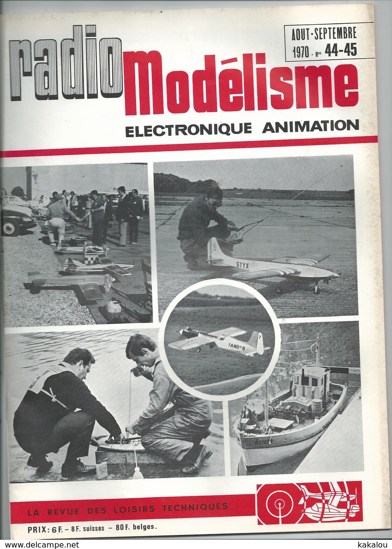 RADIO MODELISME Avion Bateaux Train Voiture 1970 N° 44.45 - Modélisme