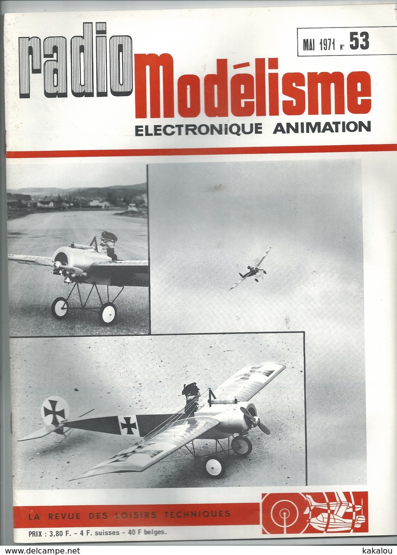 RADIO MODELISME Avion Bateaux Train Voiture 1971 N° 53 - Modélisme