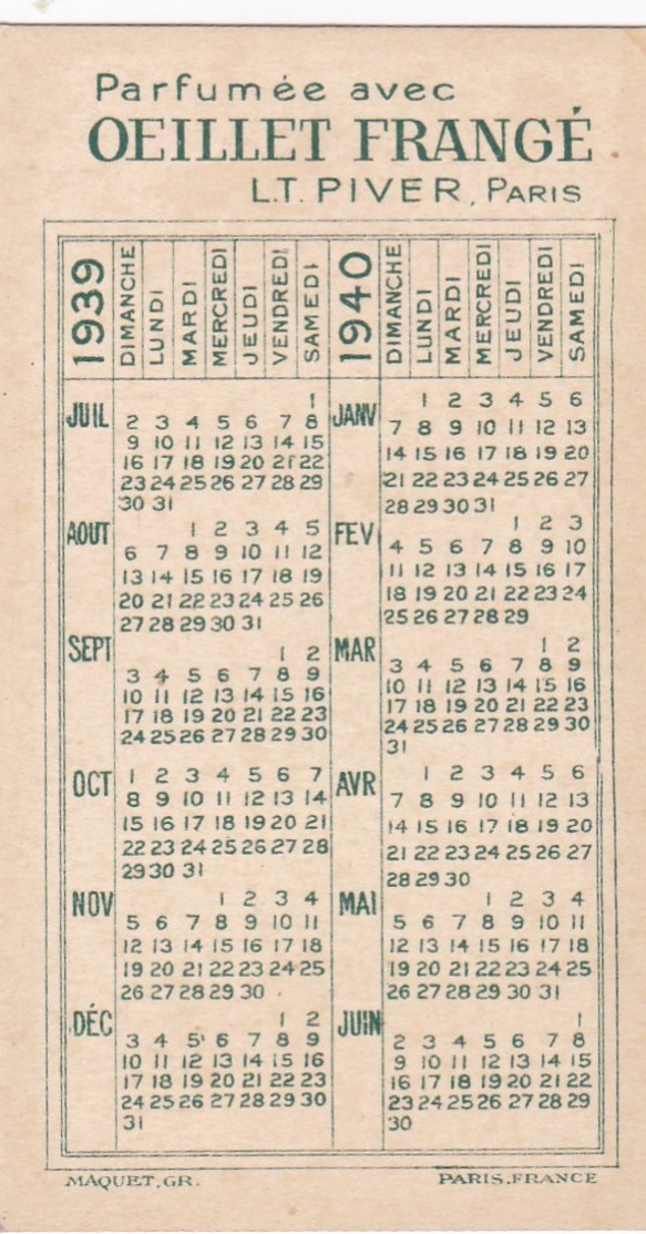 PETIT LOT DE CALENDRIER SYMPA ,à voir et étudier