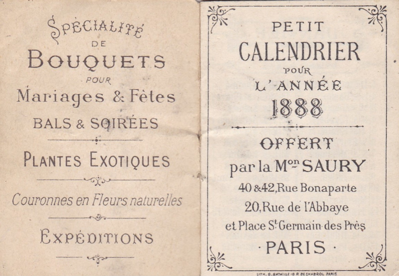 PETIT LOT DE CALENDRIER SYMPA ,à voir et étudier