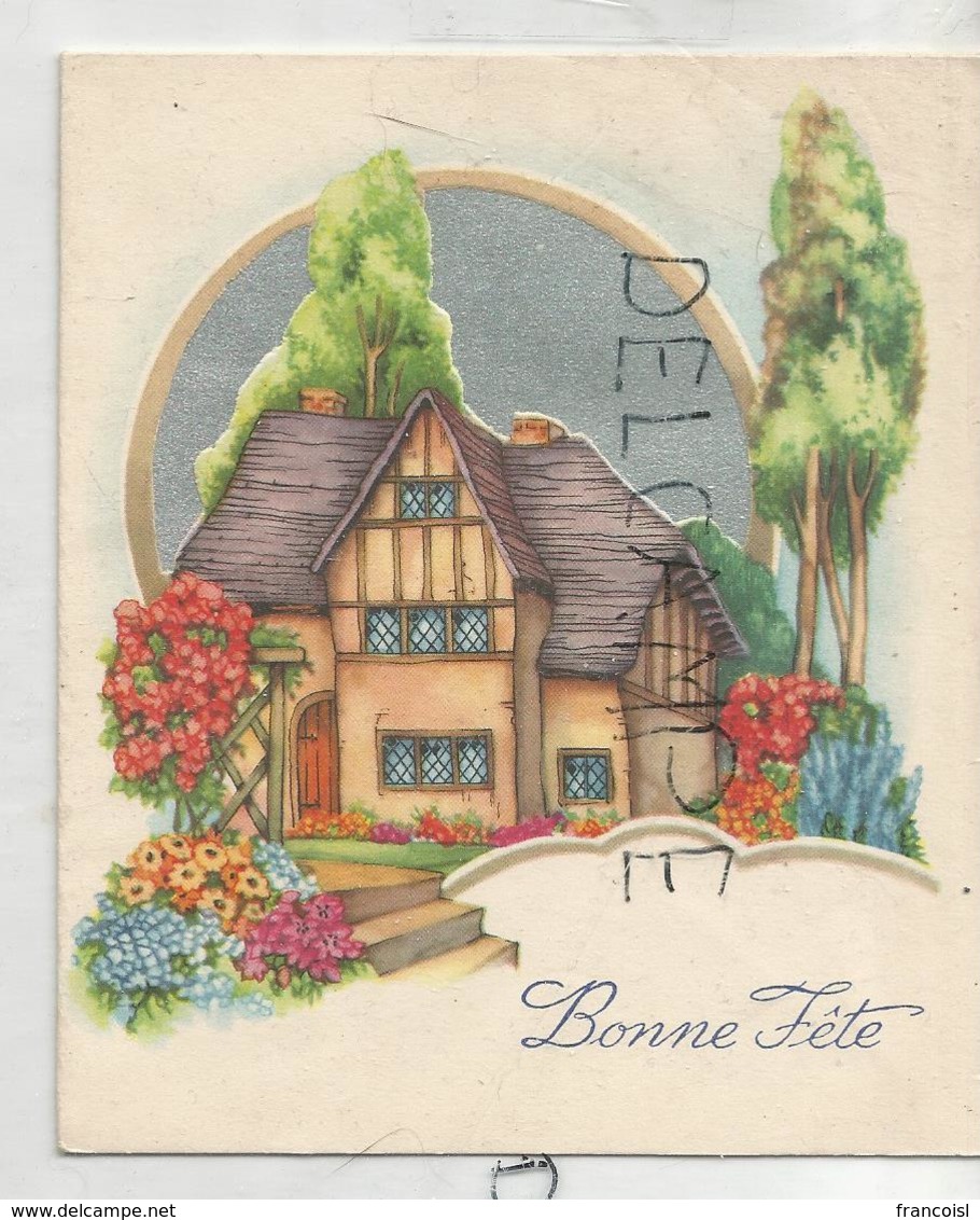 Bonne Fête. Villa Et Jardin En Fleurs:"Acceptez Ce Que J'ai De Bon Dans Le Cœur..." - A Systèmes